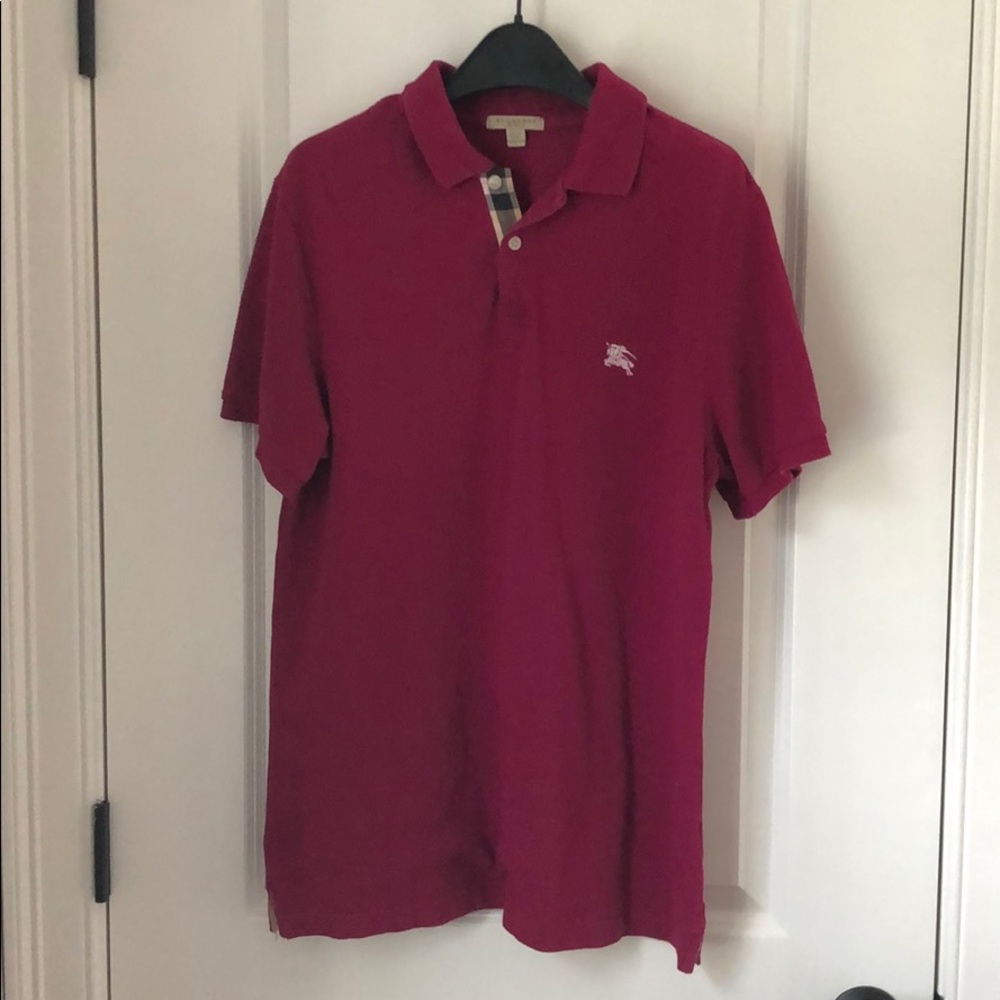 [Sold] Burberry Men Polo shirt Deep purple